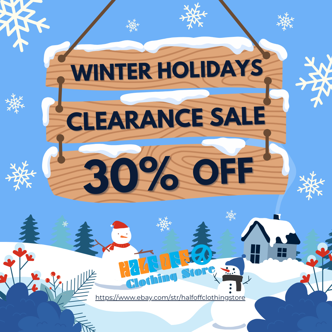 👘HALF OFF CLOTHING STORE's ️ 30 OFF WINTER HOLIDAYS SELECT ITEMS SALE🙀