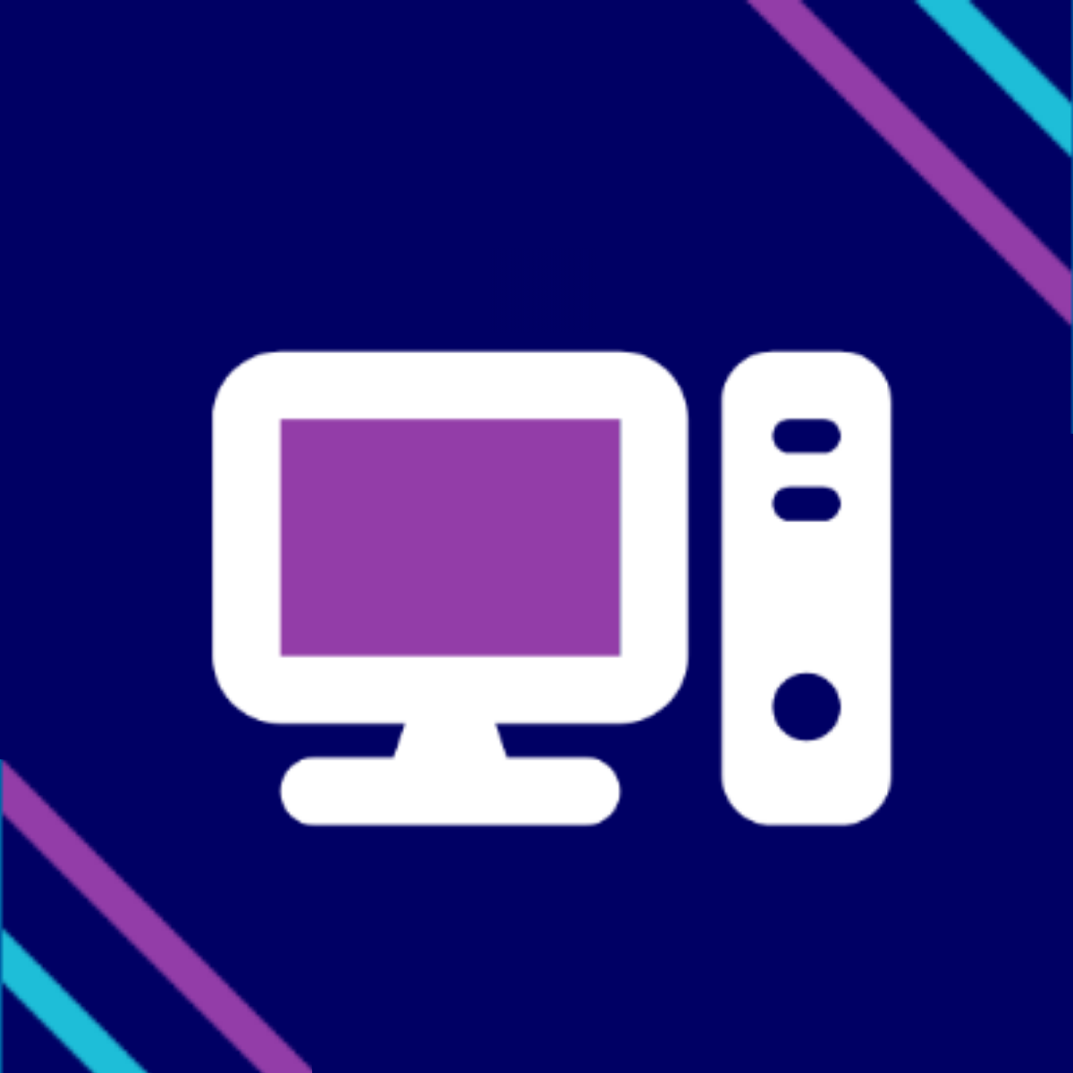 illustration of a computer and a remote control
