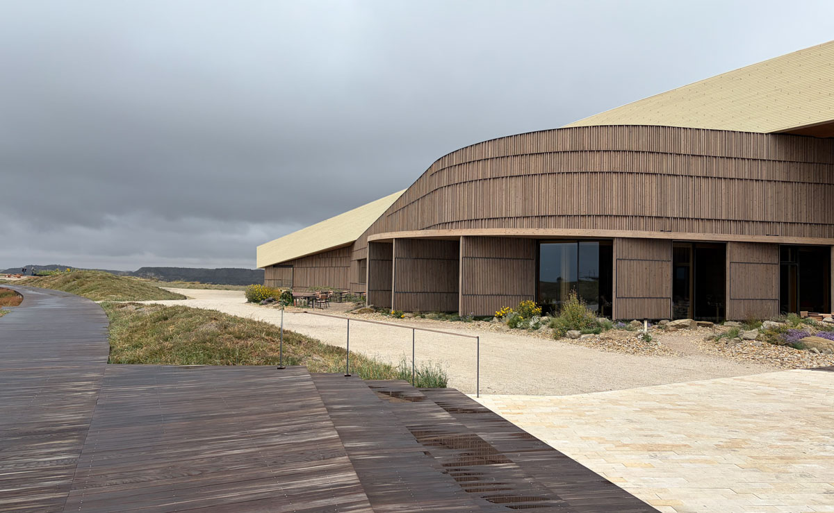 Theodore Roosevelt library on a cloudy day