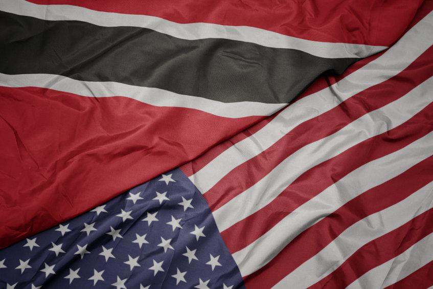 Trinidad and American flags - 123RF 