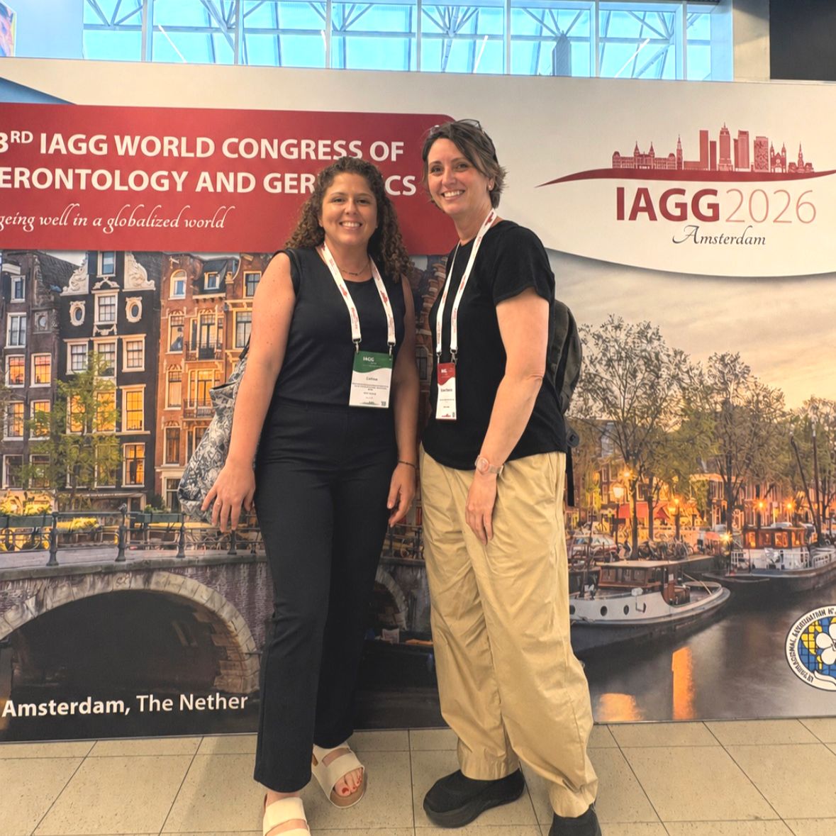 Caitlin Coyle and Michelle Putnam at IAGG meeting