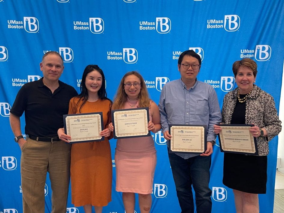 Student award winners of Gerontology Department