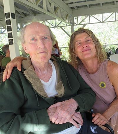 Founder Ishvara sits alongside Yoga Director Heather.