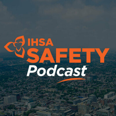 The IHSA Safety Podcast logo.