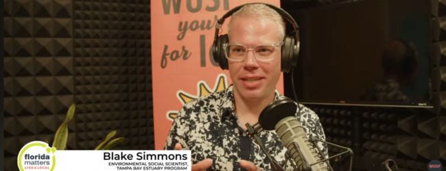 Blake Simmons is interviewed for WUSF Florida Matters