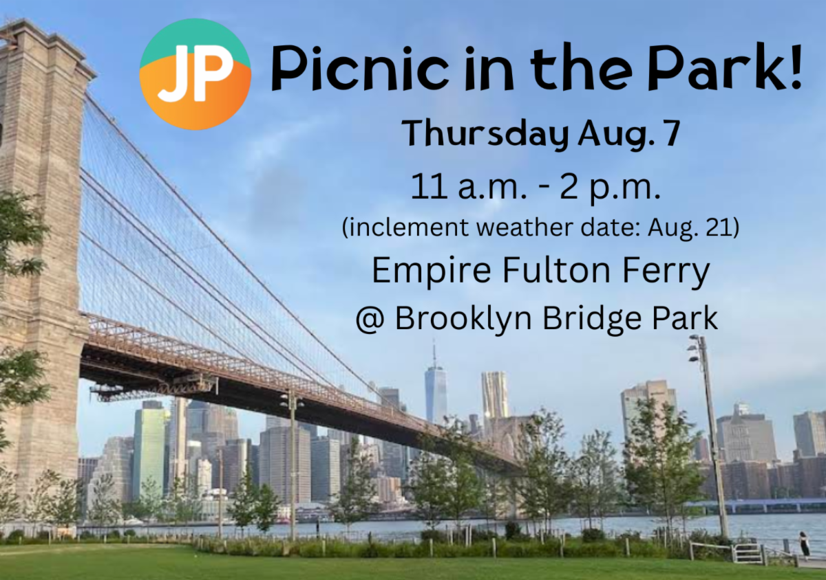 Thursday Aug. 7 11 a.m. - 2 p.m.  (inclement weather date: Aug. 21) Empire Fulton Ferry