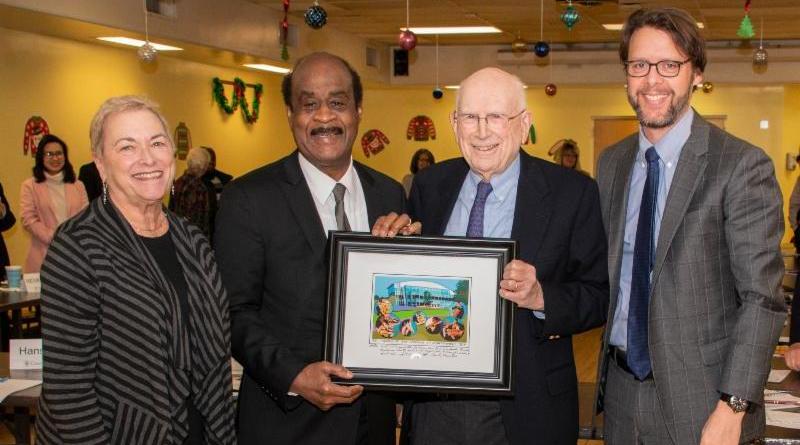 Photo of A Heyman and COA being honored by CE