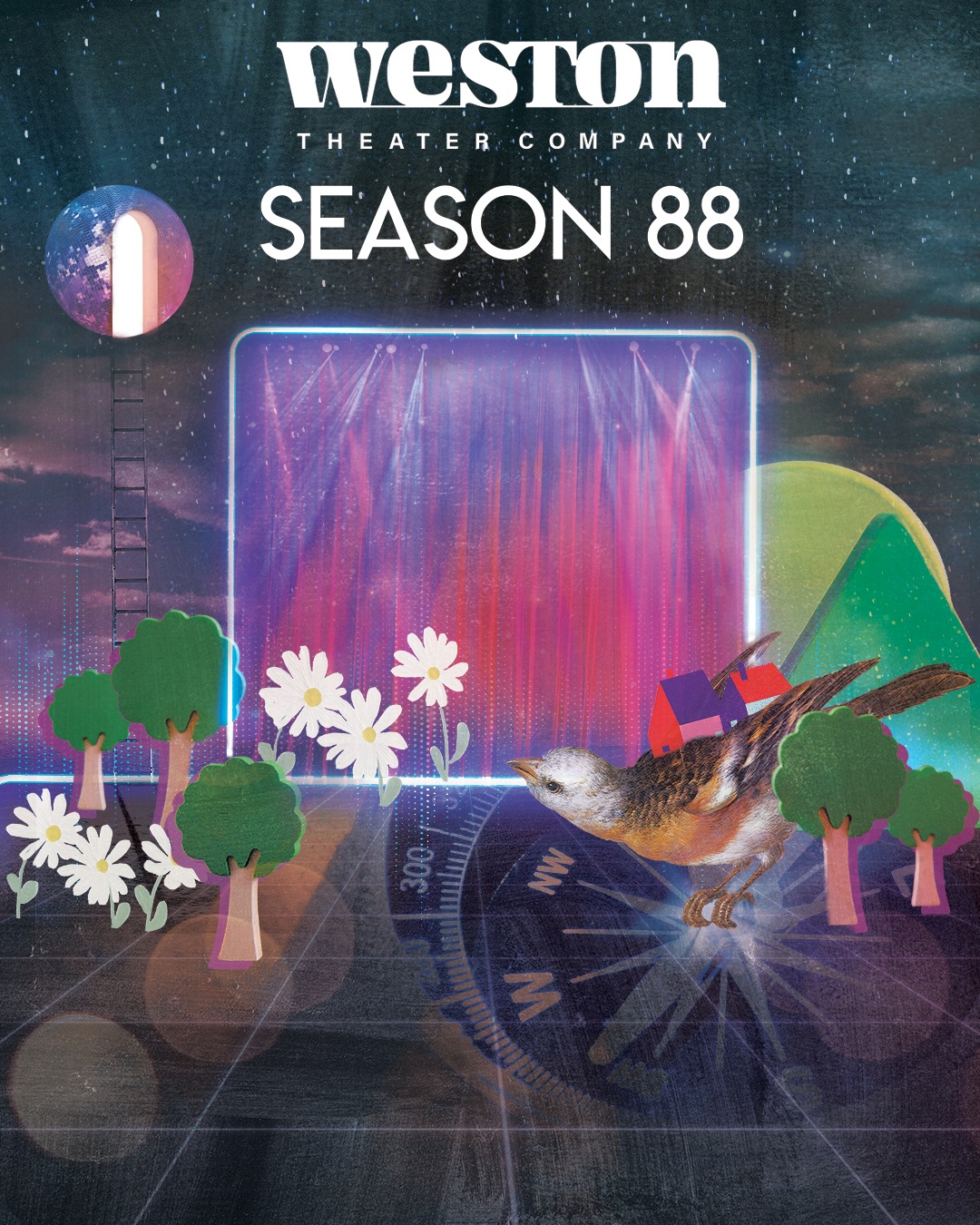 Weston Theater Company's 88th Season Post with Logos