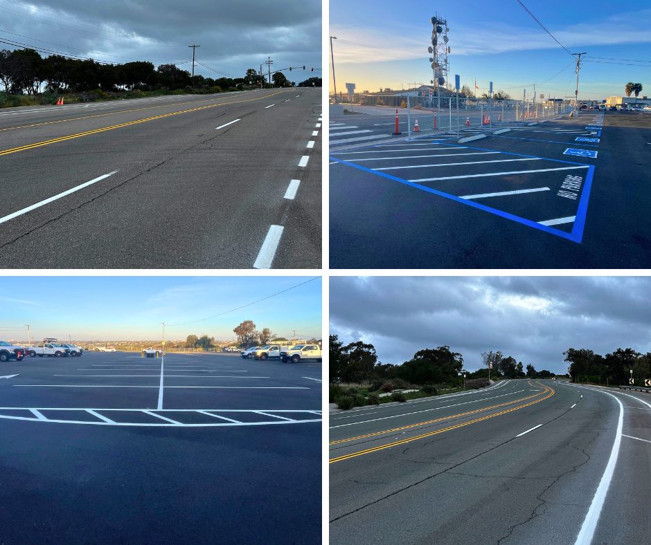 City of San Diego's Chollas Operations Yard employee parking lot restored.