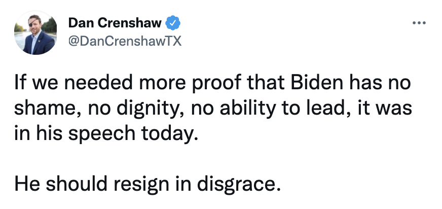 Dan Crenshaw: If we needed more proof that Biden...