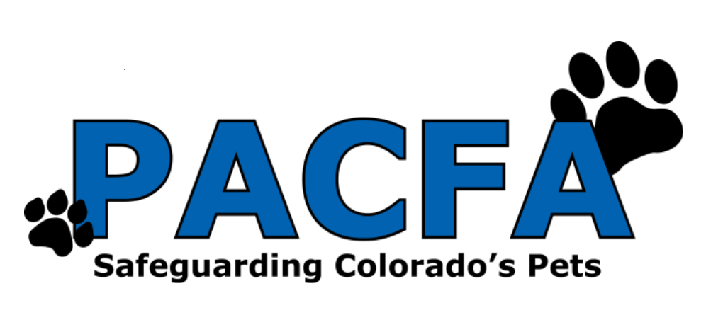 PACFA Logo. Safeguarding Colorado's Pets