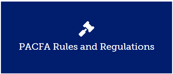 PACFA Rules and Regulations