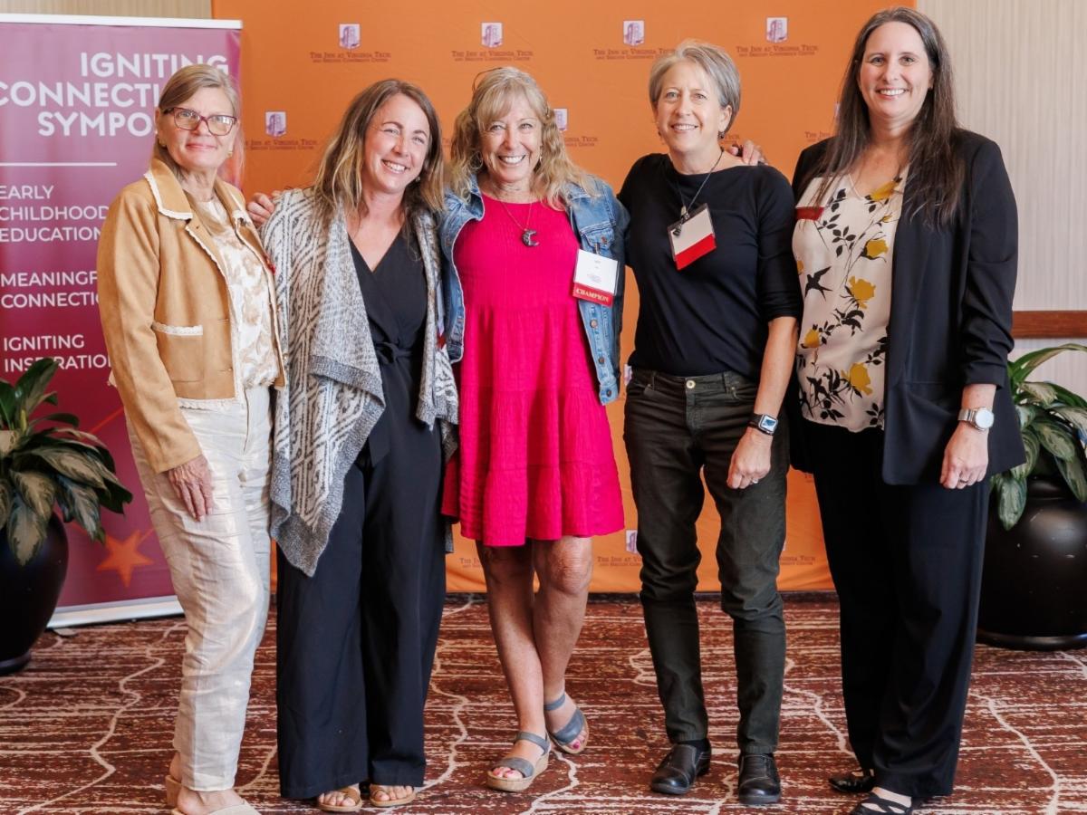First Steps celebrates Early Childhood Chmpions 12 A group of five women gather for a photo
