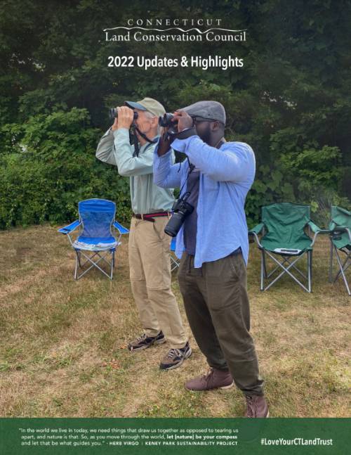 David Bingham and Yaw looking through binoculars