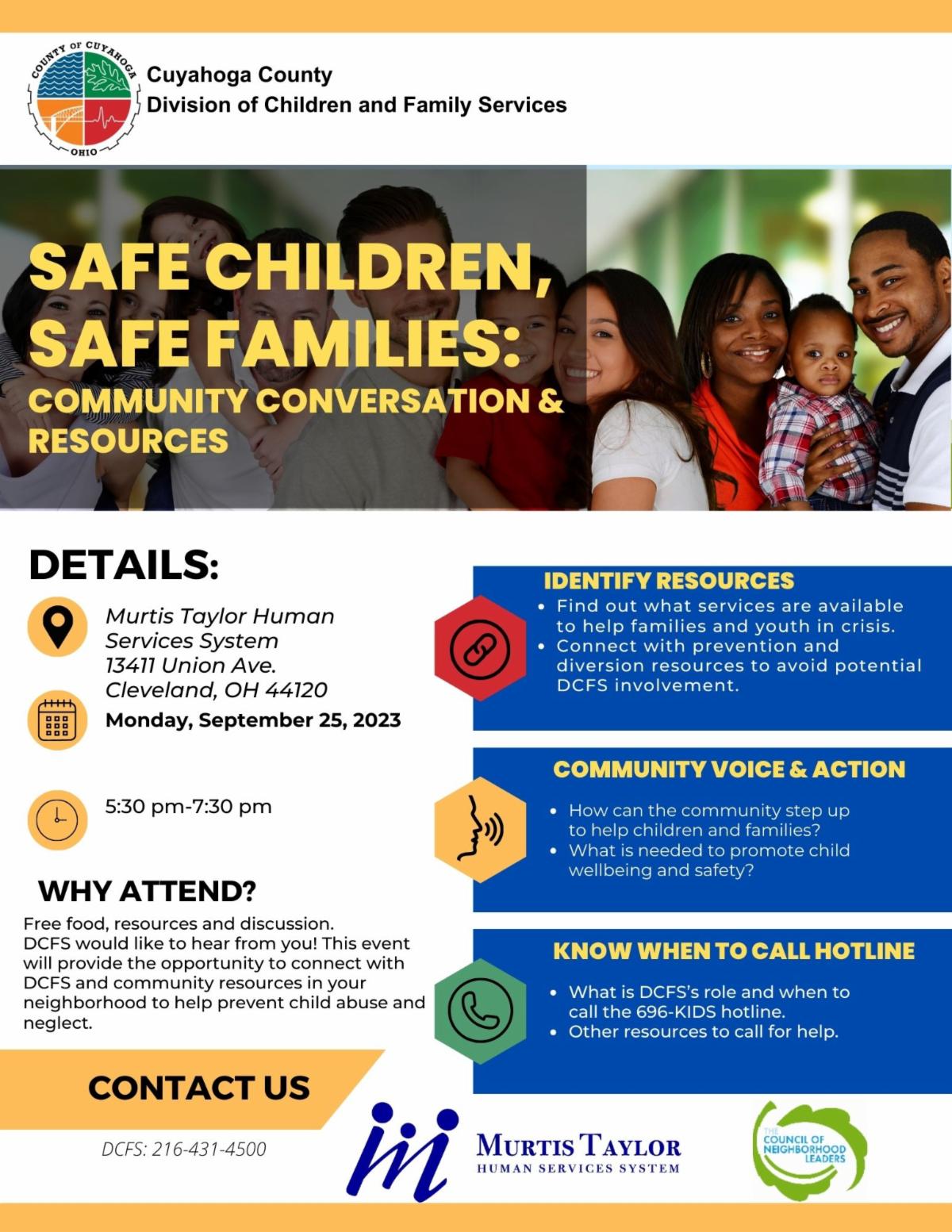 Reminder Youth in Crisis A Community Conversation Cuyahoga County