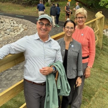 County Planning staff at trail ribbon-cutting event