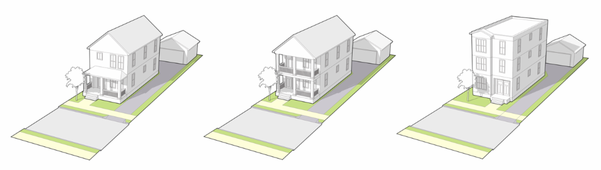 renderings of different types of housing