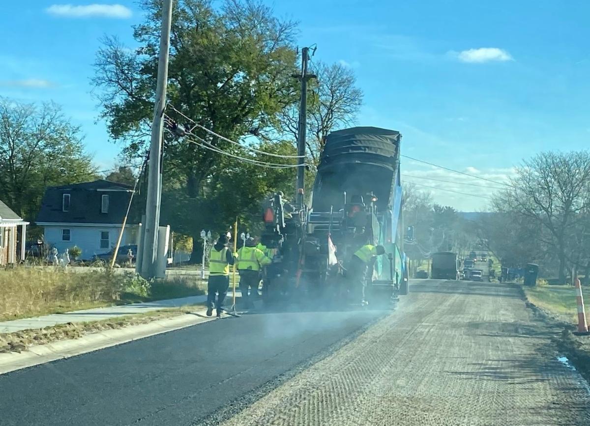 street repaving in progress