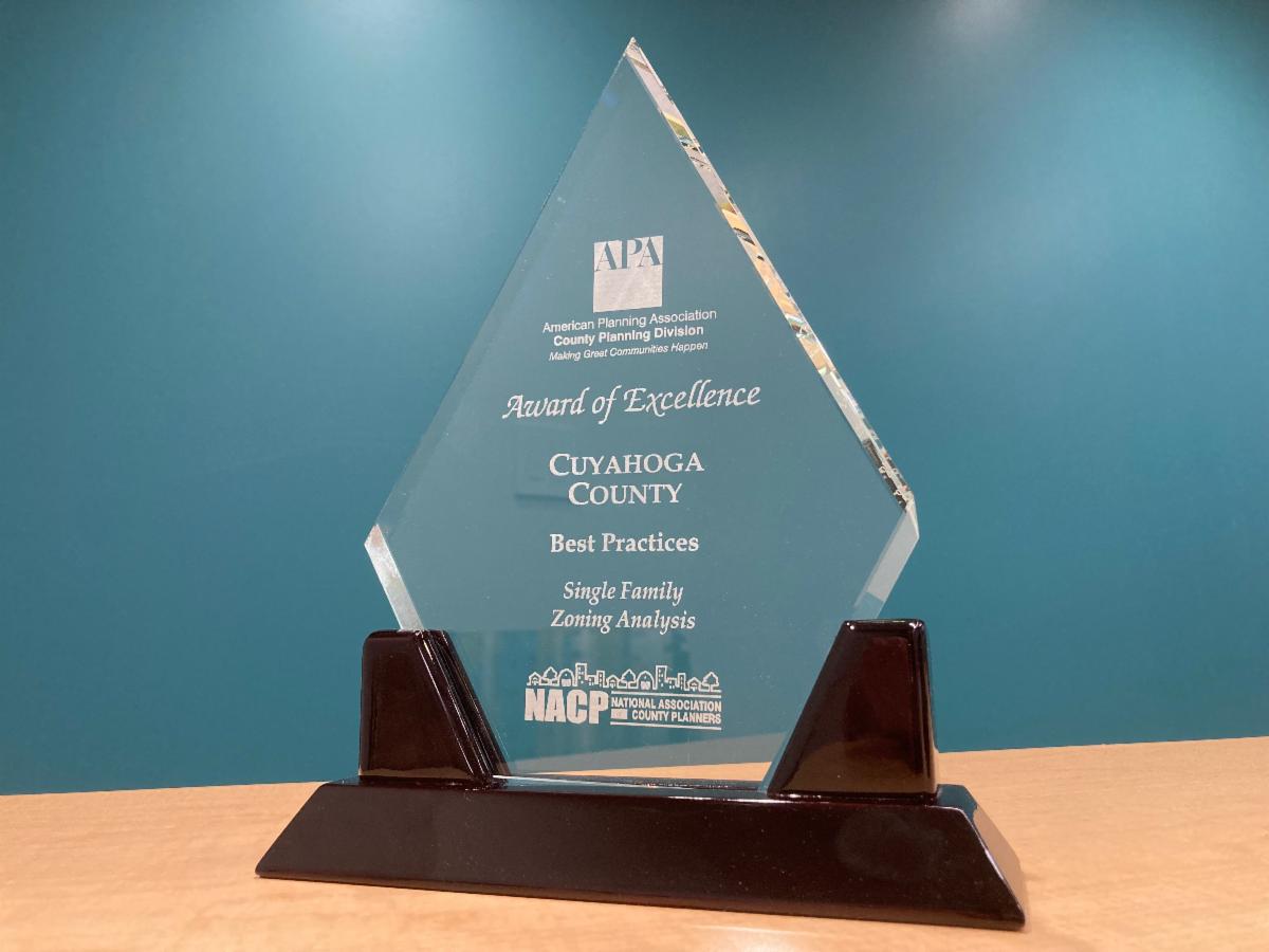 Award for Single-Family Zoning Analysis