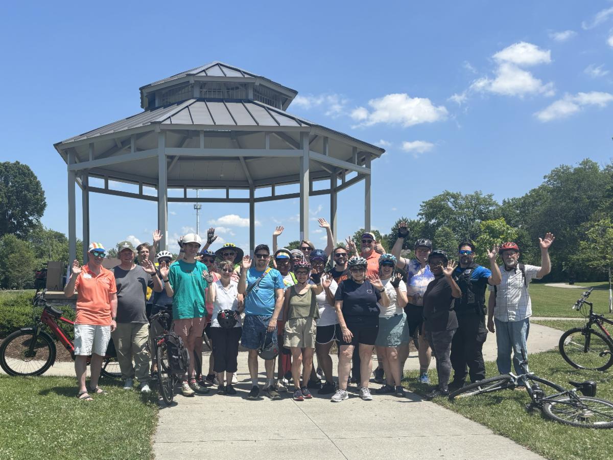 participants at the tri-Heights ride in June