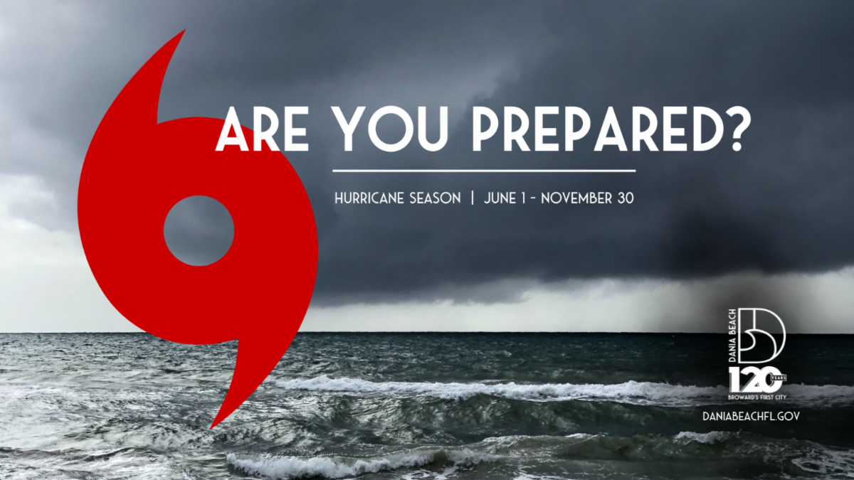 Hurricane over ocean