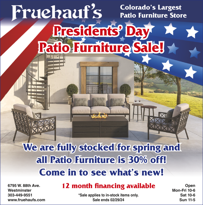 Presidents' Day Patio Furniture Sale!