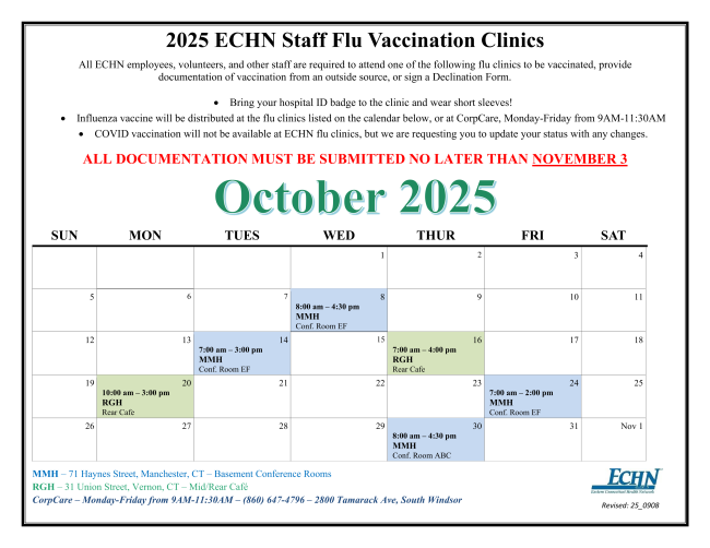 ECHN Employee ENews - October 1, 2025