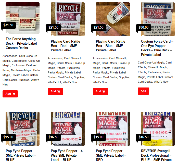 Stevens Magic Exclusives L or D Out of the Box And Many More