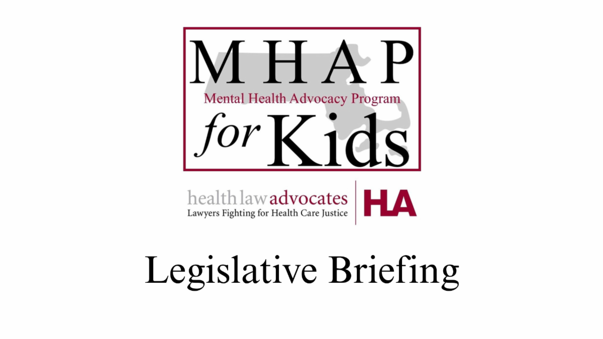 Link to a recording of MHAP for Kids' legislative briefing. 