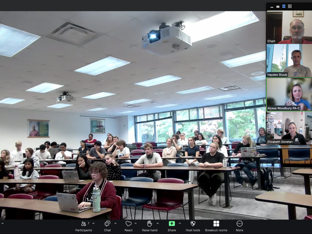 screenshot of an alumni panel in an LBC course