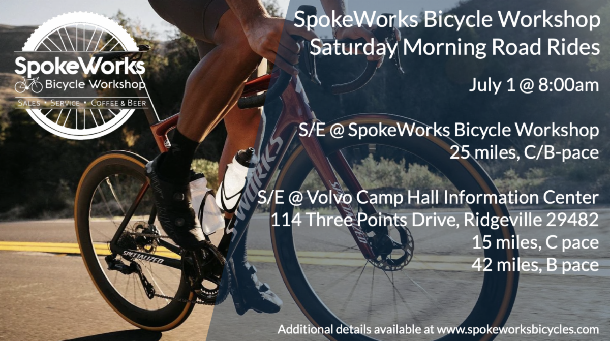 SpokeWorks Bicycle Workshop Saturday Road Ride Reminder spokeworks-bicycle-workshop-saturday-road-ride-reminder