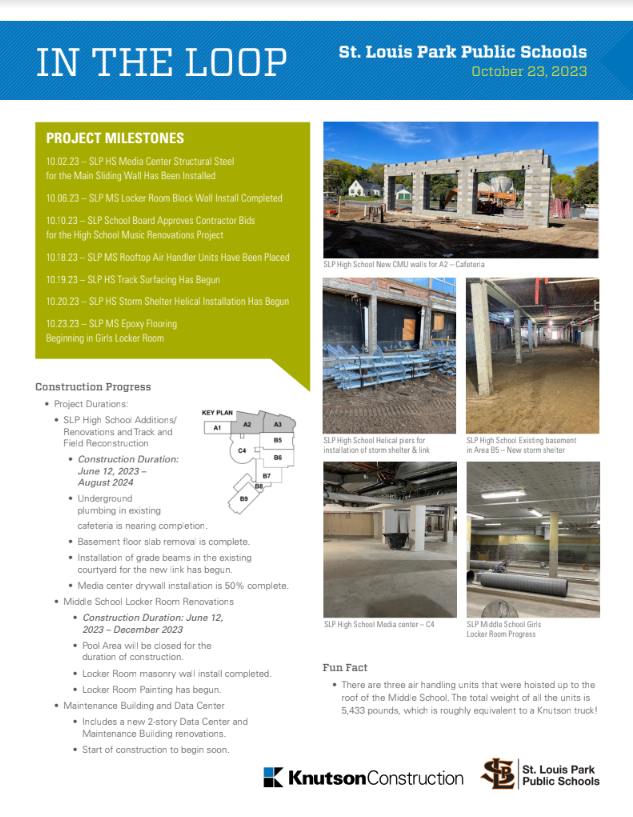 Construction newsletter
