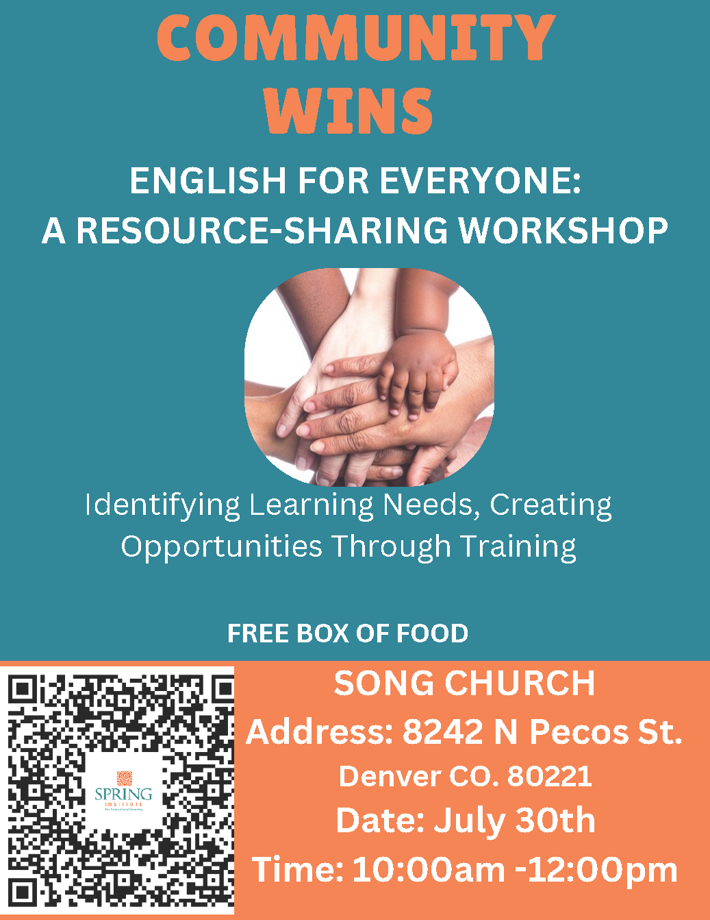 English for Everyone flyer in English