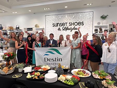 Sunset Shoes & Lifestyles Ribbon Cutting