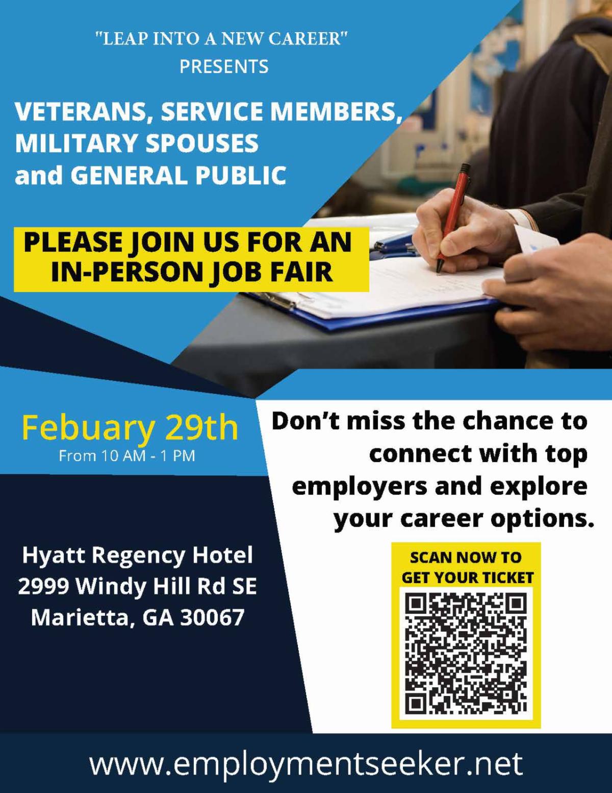Job Fair Today 2/29/24 Marietta, GA