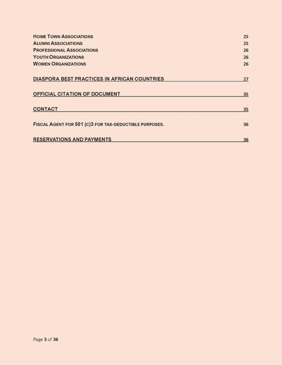 UPDATES! Pioneer Grand Cameroonian Diaspora Policy, Development and