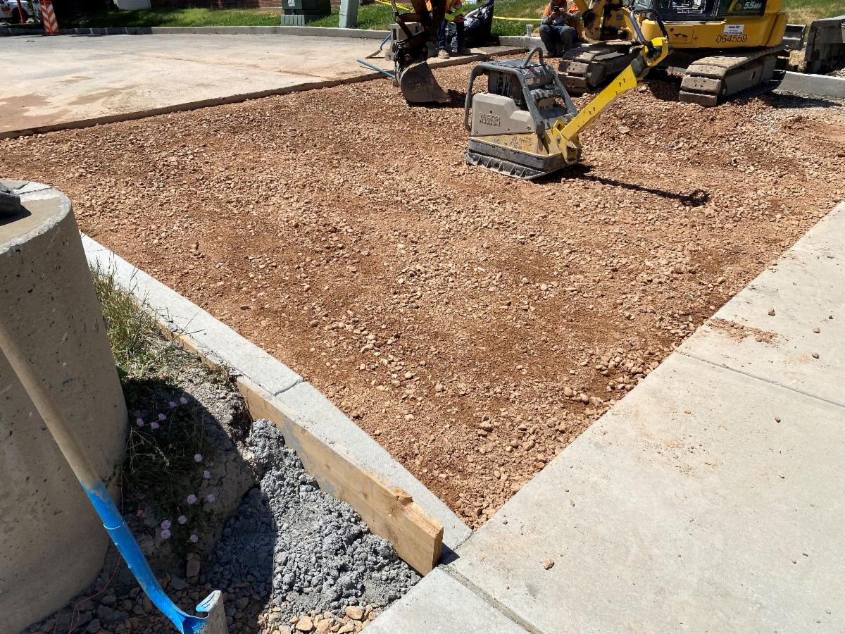 Crews are finishing the last remaining business driveway connects in the upcoming week. 