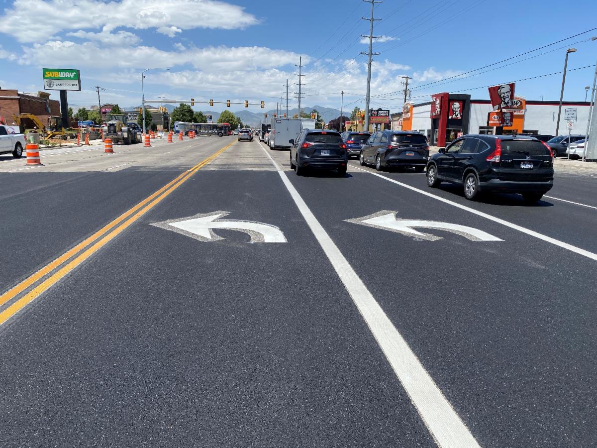Crews are almost completed with installing the grooved in lane lines and other roadway markings. These are more reflective in all conditions for better visibility and set into the road to prevent plows from tearing them up. 