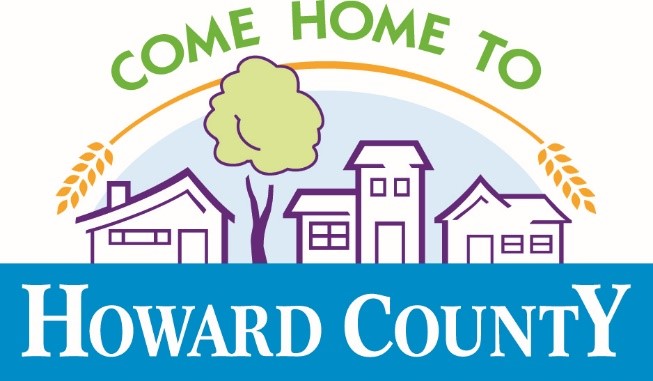 A graphic promoting the County's Department of Housing and Community Development's "Come Home to Howard County" campaign program.