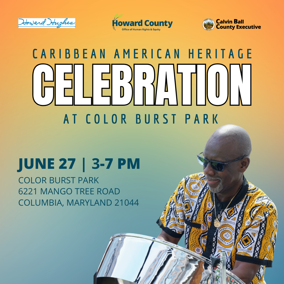 Flier promoting the County's Office of Human Rights and Equity's Caribbean American Heritage Celebration on June 27, 2026.