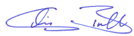 County Executive Calvin Ball's signature.