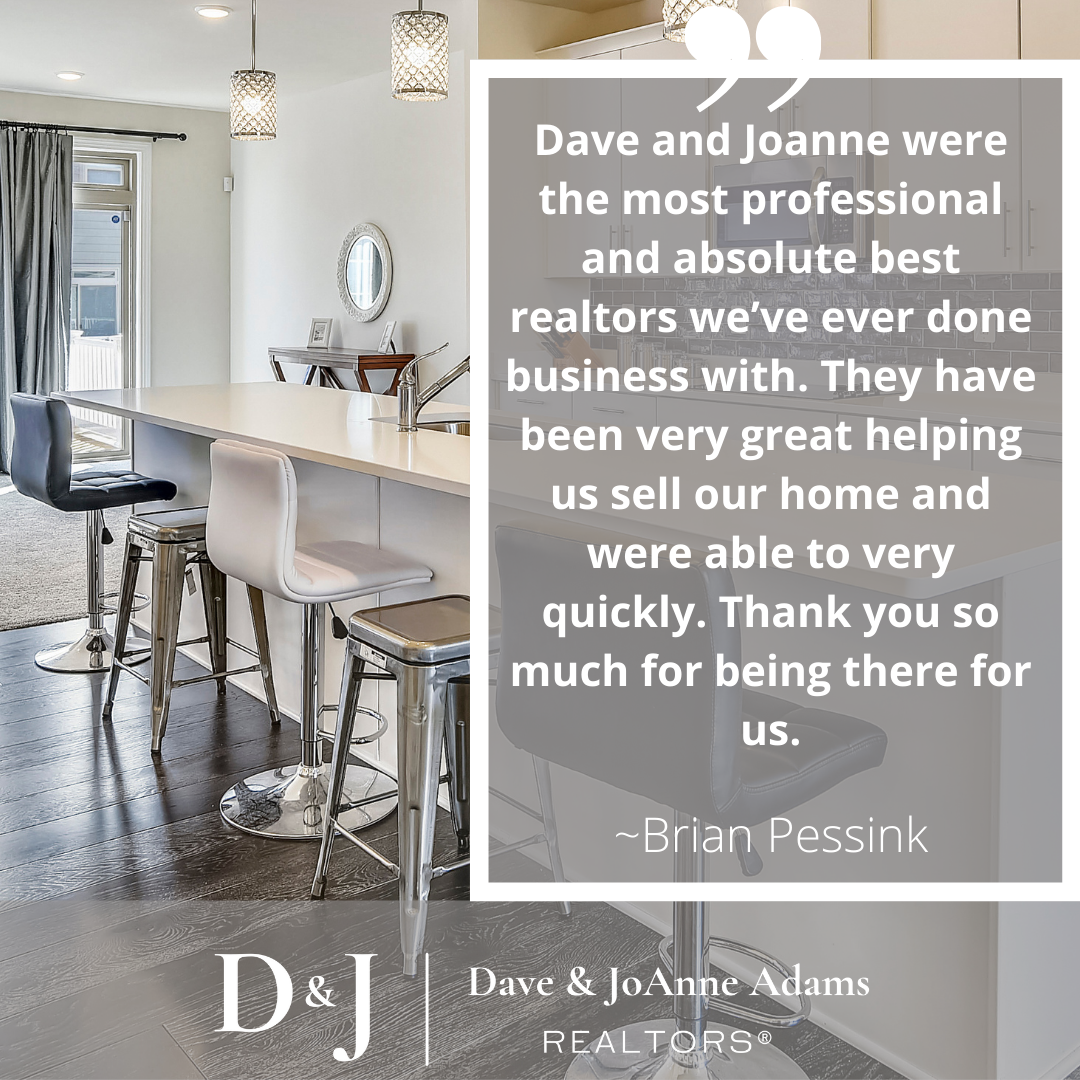 Another testimonial for Dave and JoAnne Adams Coldwell Banker Realty