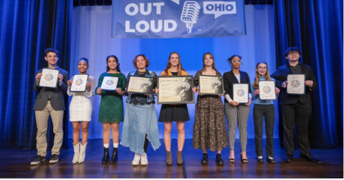 Nine Ohio students who competed to become Poetry Out Loud State champion to move on to the National competition.