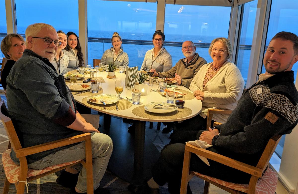 Dinner on the Viking Octantis