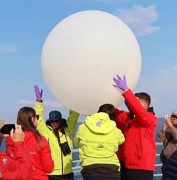 Weather balloon launch