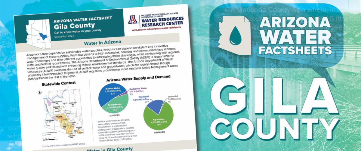 WRRC Weekly Wave: Water Factsheet for Gila County Now Available