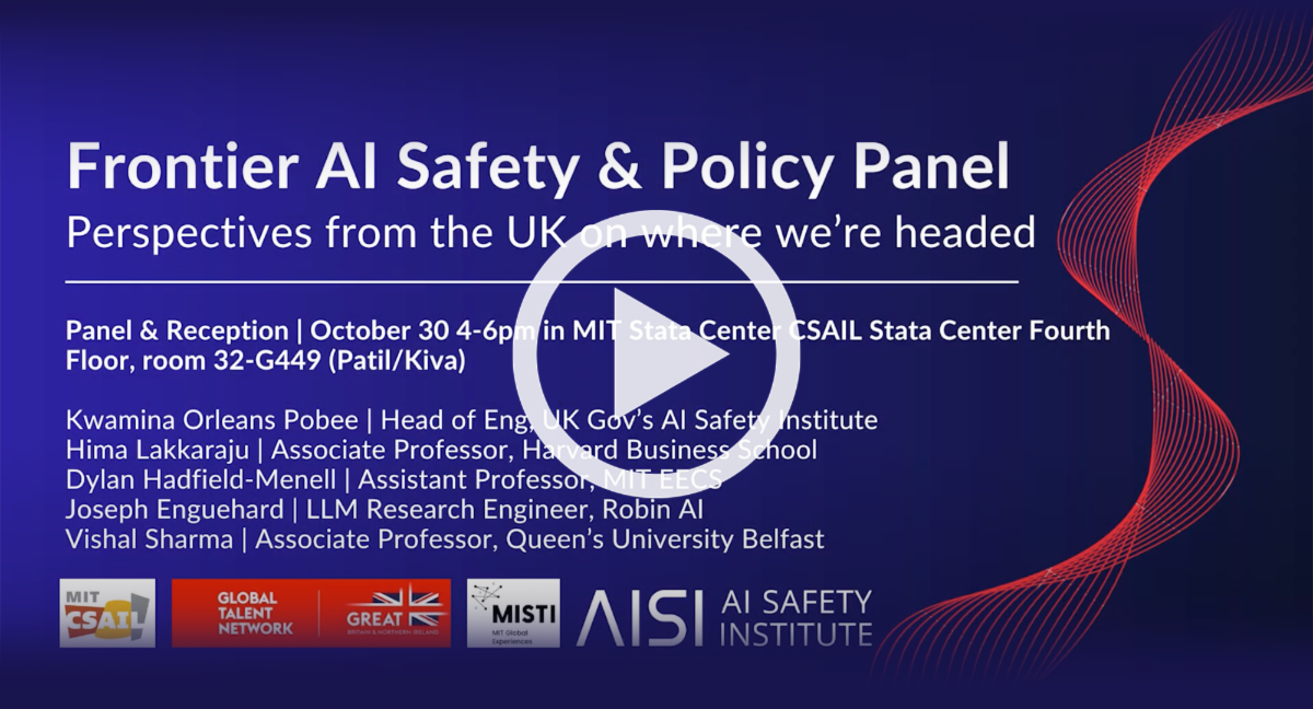Video: MIT-UK AI safety event 