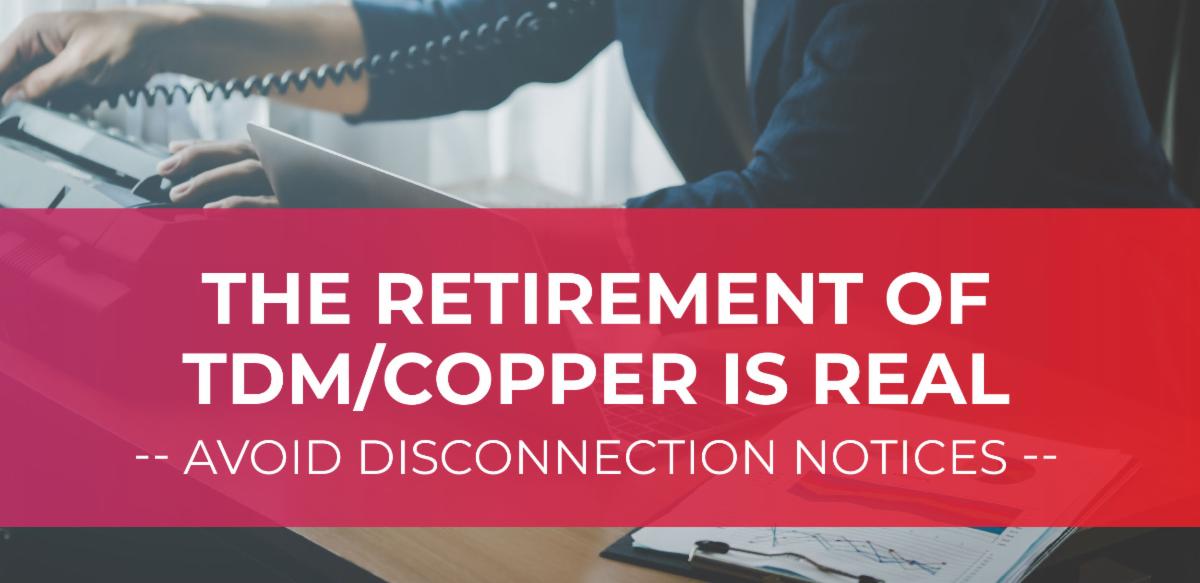 The sunset of copper and TDM is real