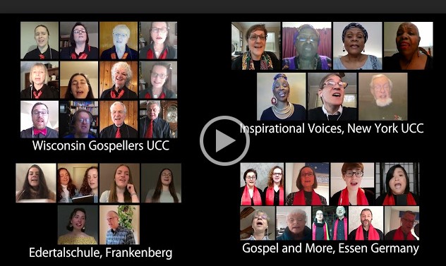 Screenshot of Gospellers choir video