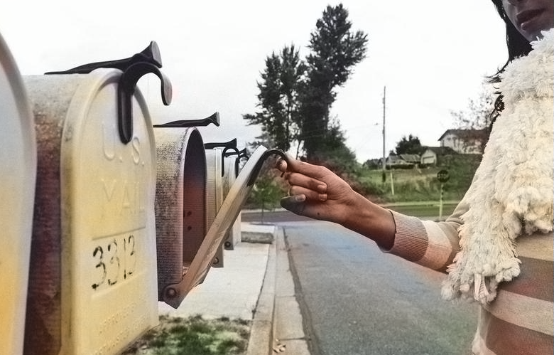 Photo: Opening the mailbox